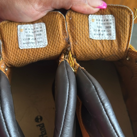 Timberland Brown and Gray junior Boots - Picture 7 of 11